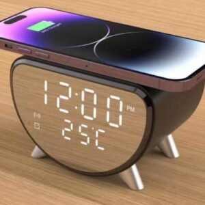 Alarm Clock with Wireless Charging