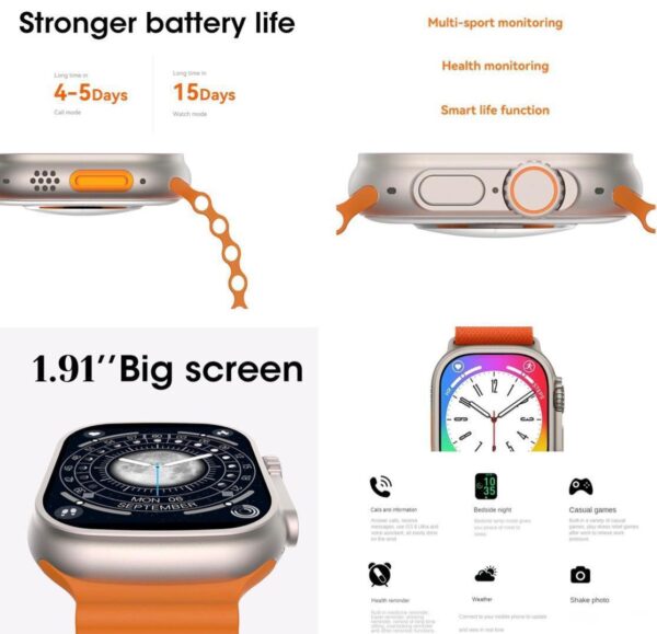 8 Ultra Smart Watch - Image 4