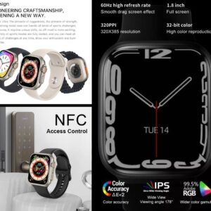 8 Max Smart Watch With Wireless Charging