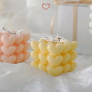 Bubble Heart Shaped Scented Candles 5.5cm