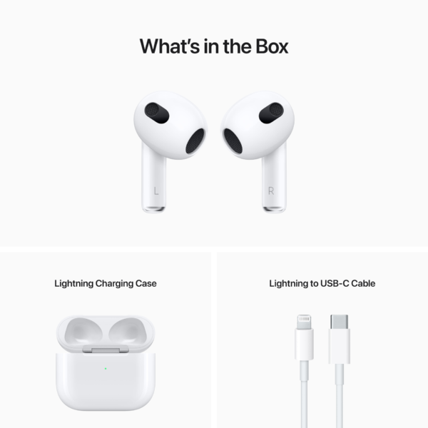 Apple AirPods 3rd Generation with Lightning Charging Case - Image 4